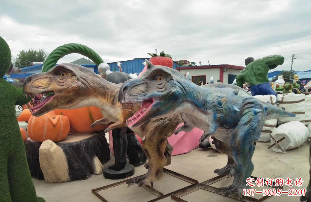 益阳恐龙雕塑玻璃钢的艺术精品