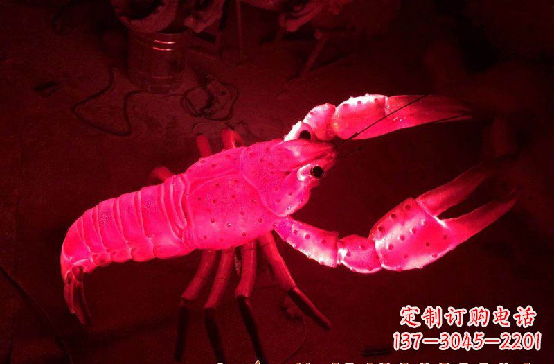益阳玻璃钢龙虾雕塑