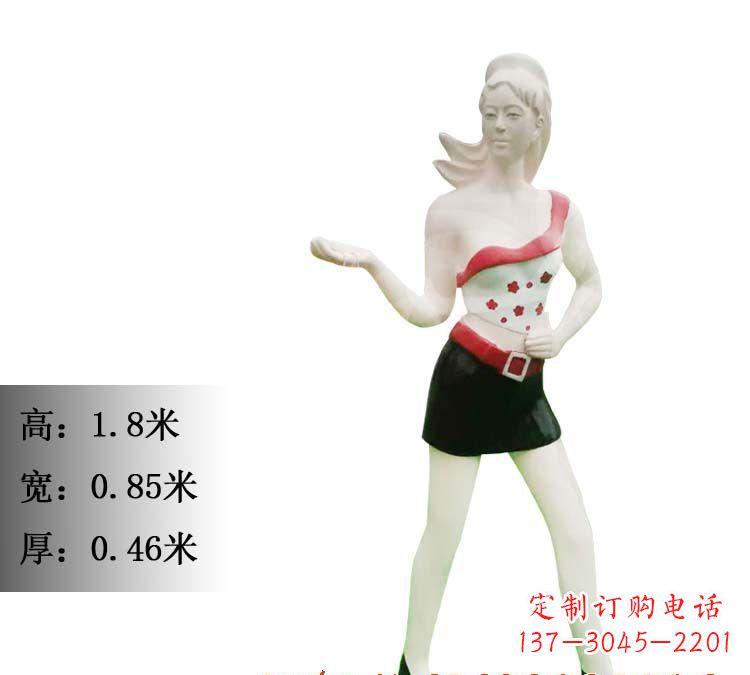 益阳玻璃钢美女雕塑精致细腻的艺术精品