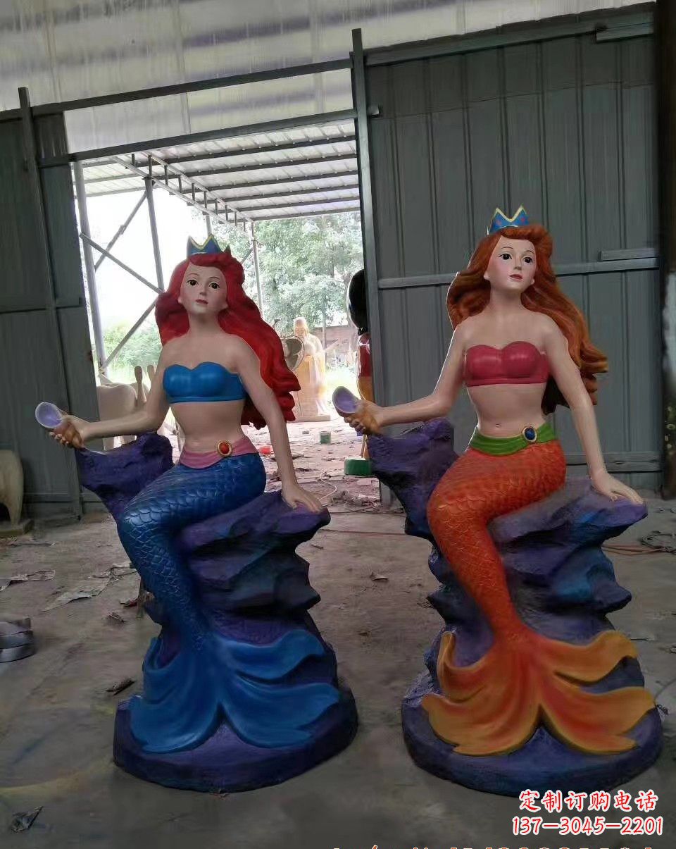 益阳玻璃钢美人鱼雕塑——精美的艺术作品