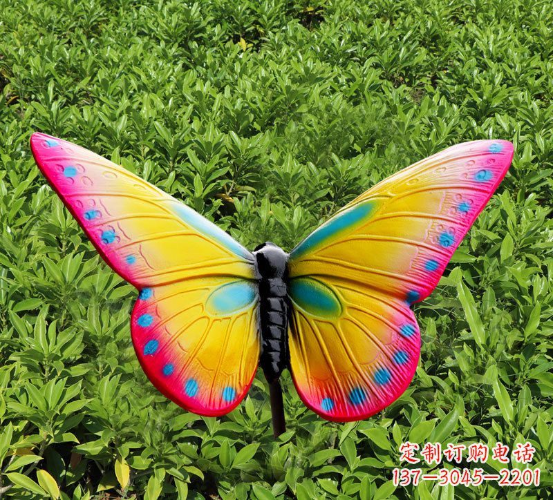 益阳玻璃钢树脂仿真蝴蝶雕塑