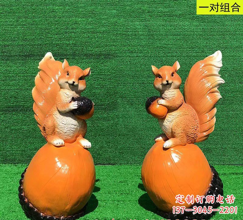 益阳玻璃钢松鼠雕塑艺术精品