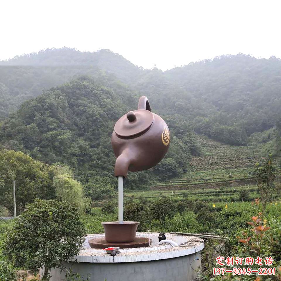益阳玻璃钢天壶喷泉精致而神奇的雕塑