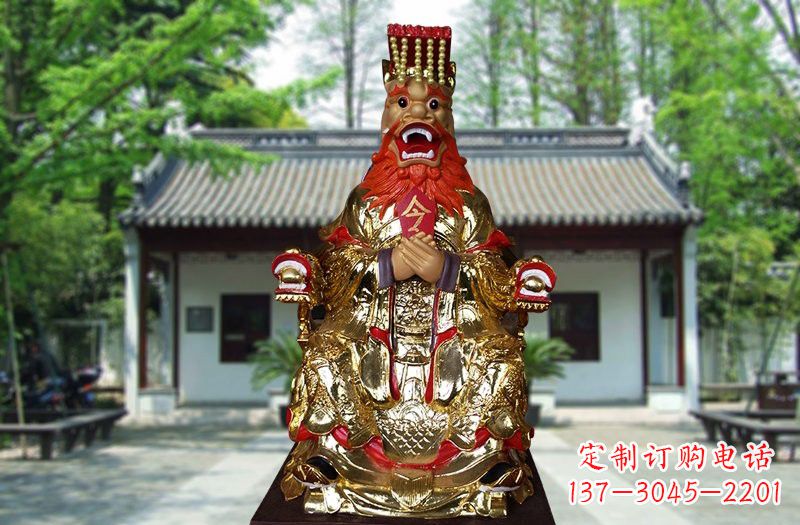 益阳玻璃钢贴金龙王