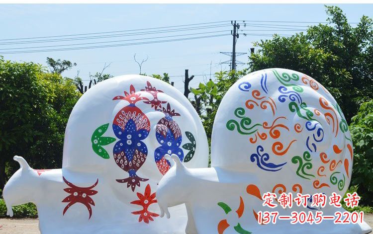 益阳玻璃钢蜗牛一种精美的雕塑