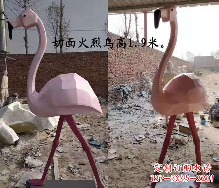 益阳玻璃钢仙鹤雕塑公园园林景观动物摆件