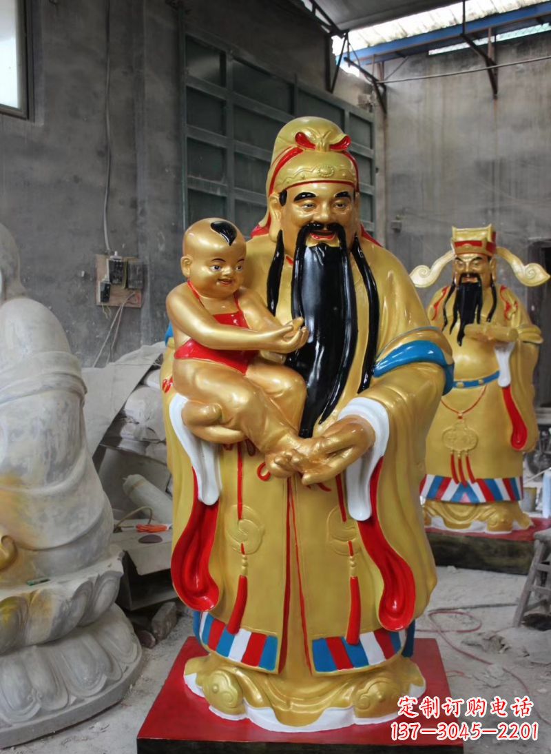 益阳福禄寿神像雕塑给予宗教庙宇灵性的祝福
