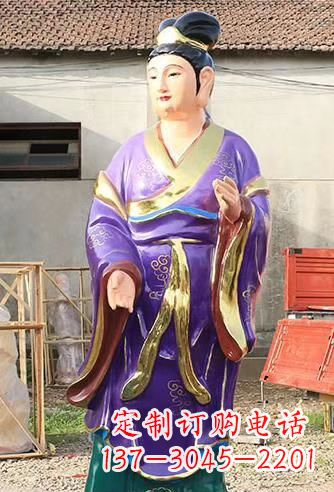 益阳玻璃钢宗教庙宇彩绘八仙神像