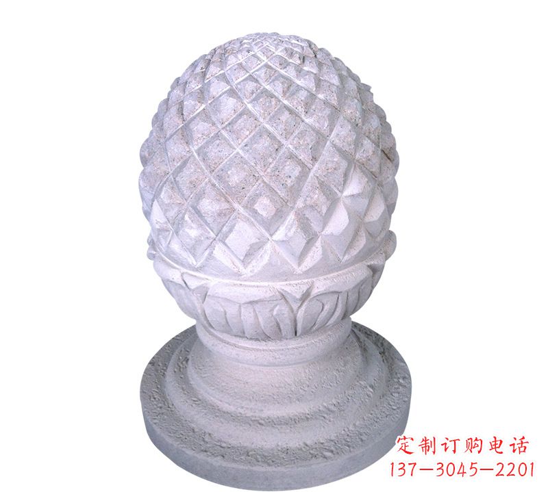 益阳菠萝型挡车路障石球