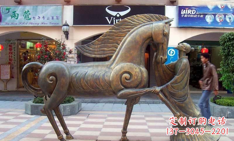 益阳伯乐和千里马铜雕