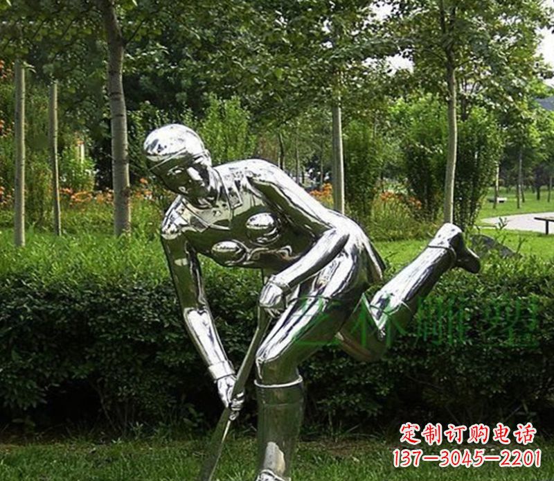 益阳不锈钢保龄球人物雕塑
