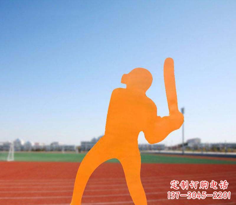 益阳不锈钢棒球雕塑精美的艺术品