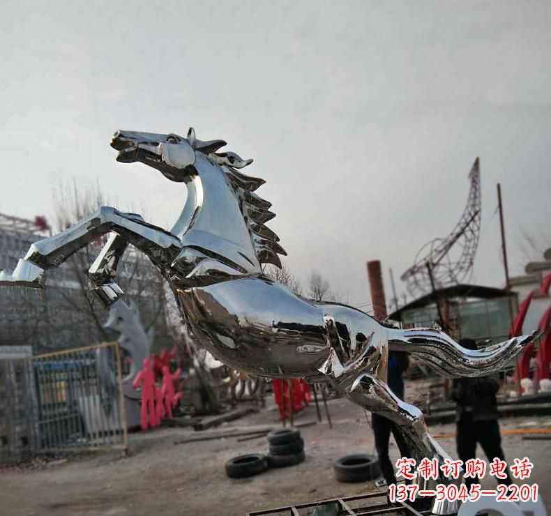 益阳不锈钢奔跑马雕塑
