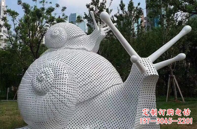 益阳不锈钢蜗牛雕塑把自然美搬进家居