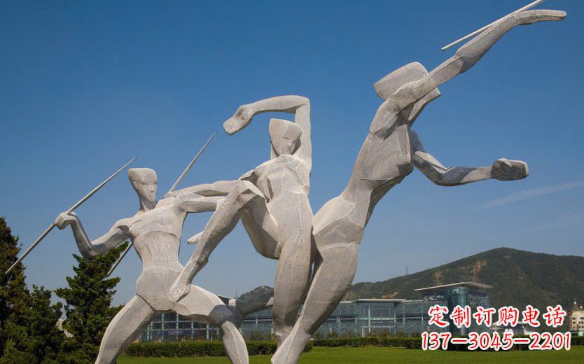 益阳不锈钢标枪运动雕塑