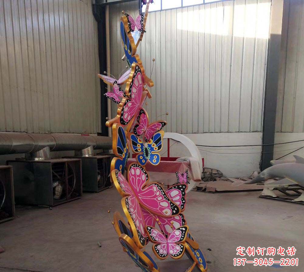 益阳精致绚丽的不锈钢蝴蝶雕塑