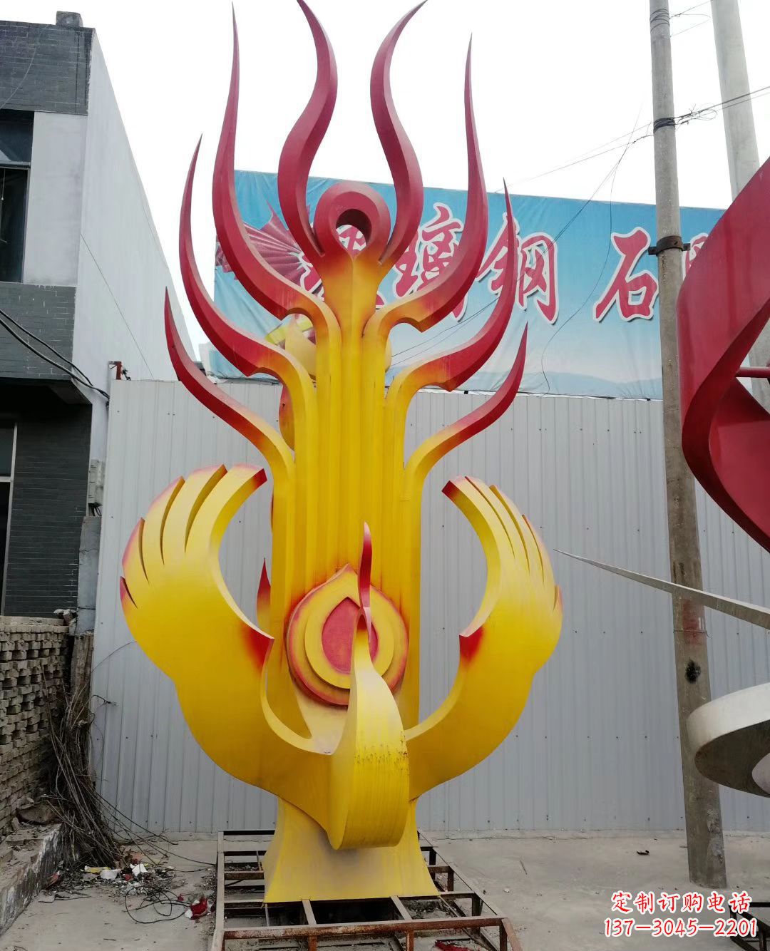 益阳不锈钢彩色凤凰雕塑