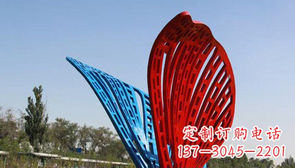 益阳不锈钢蝴蝶雕塑美丽的实物表达