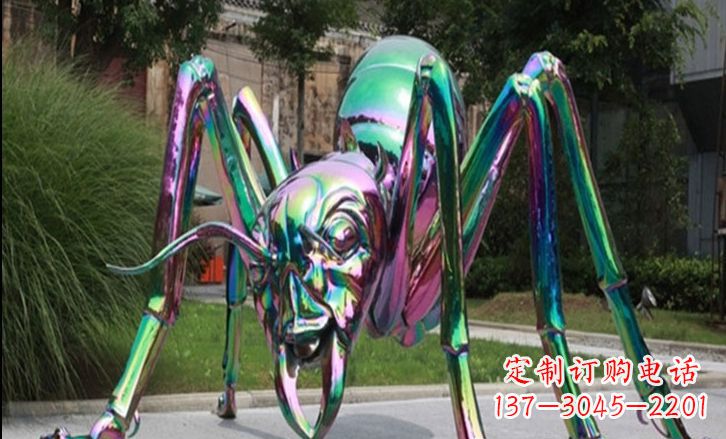 益阳不锈钢彩色蚂蚁雕塑艺术美化公园景观