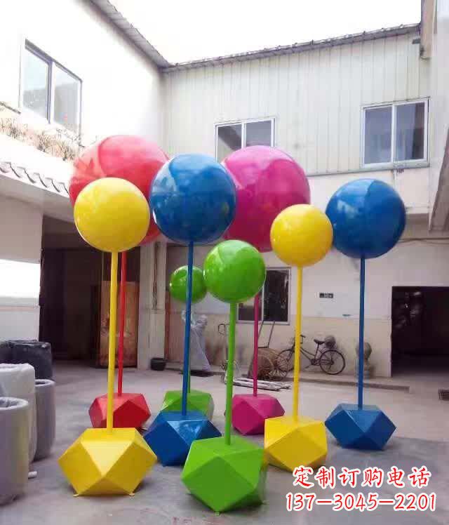 益阳不锈钢彩色气球雕塑艺术的绚丽缤纷