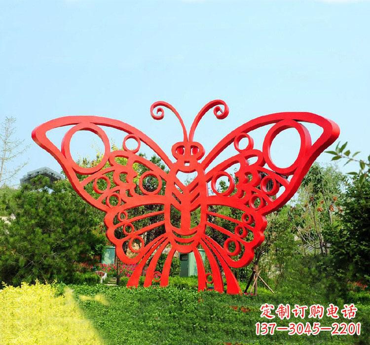 益阳不锈钢草坪艺术蝴蝶雕塑