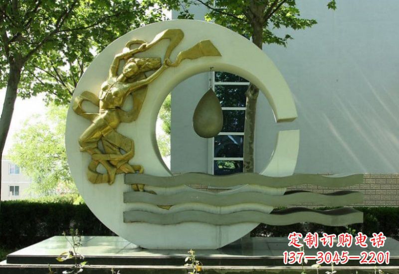 益阳不锈钢嫦娥奔月雕塑——传承中华文化