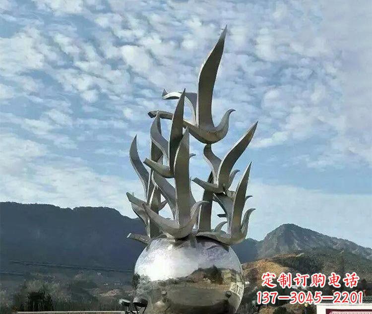 益阳不锈钢地球雕塑为和平呼唤