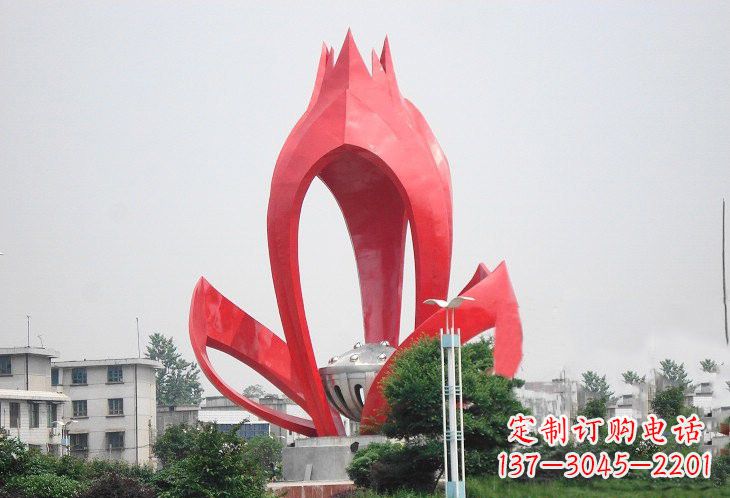 益阳不锈钢莲蓬雕塑——艺术的缩影