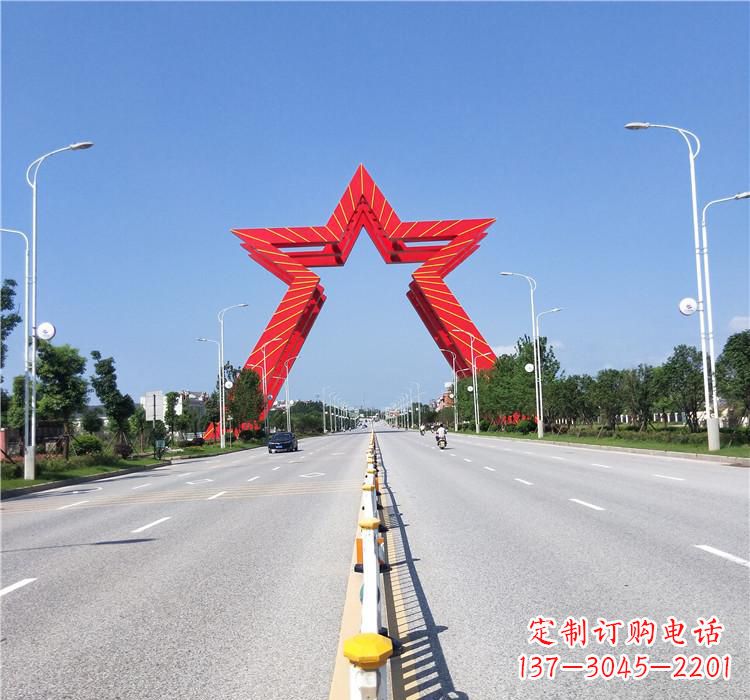 益阳不锈钢城市拱门雕塑