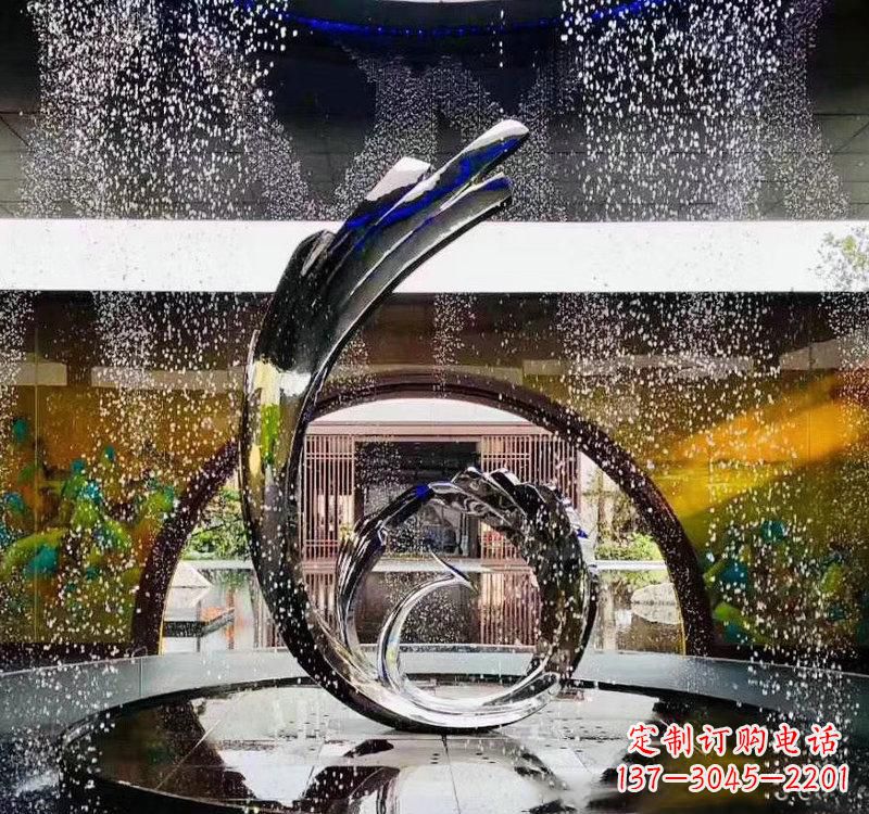 益阳不锈钢城市景观喷泉雕塑