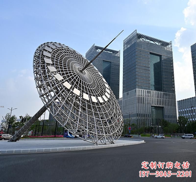 益阳不锈钢城市璀璨的摩天轮雕塑