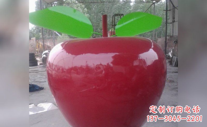 益阳不锈钢苹果雕塑描绘出美丽的景观
