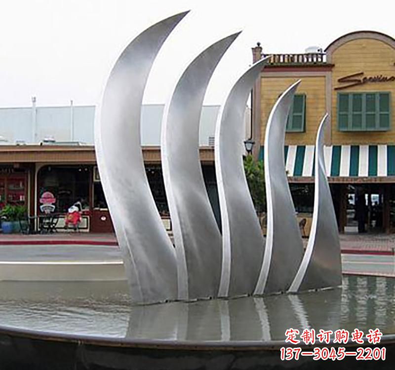 益阳不锈钢城市艺术翅膀雕塑