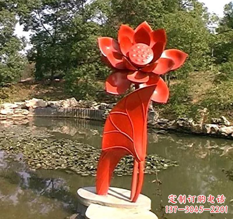 益阳不锈钢城市艺术荷花雕塑