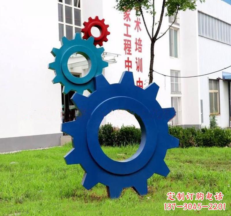 益阳不锈钢齿轮雕塑创新艺术的结晶