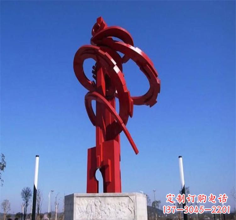 益阳不锈钢齿轮雕塑把技术艺术完美结合