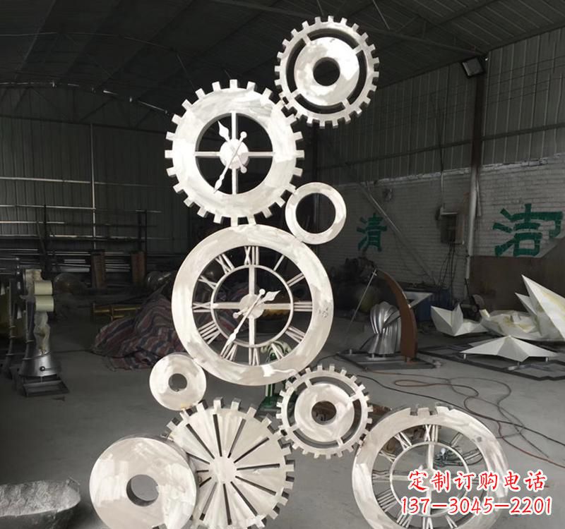 益阳不锈钢齿轮景观雕塑