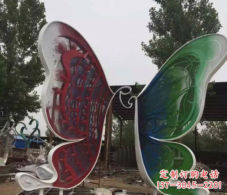 益阳不锈钢蝴蝶公园动物雕塑