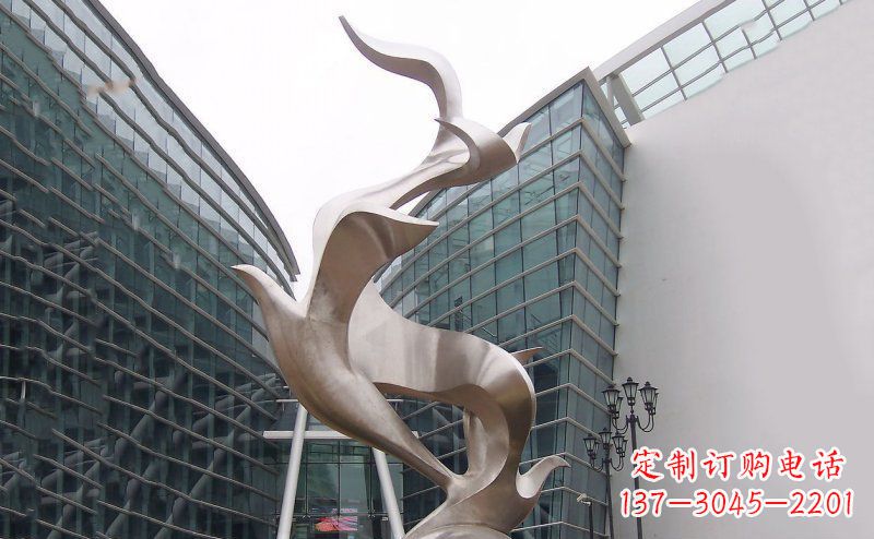 益阳不锈钢大雁雕塑