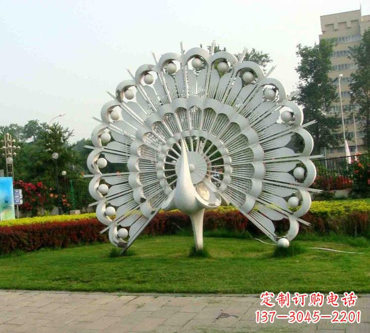 益阳不锈钢孔雀雕塑