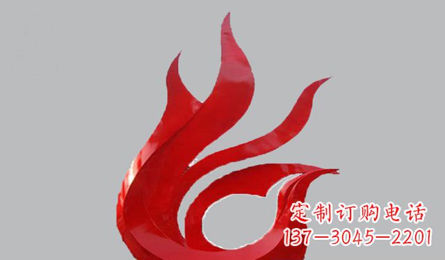 益阳不锈钢凤凰雕塑——传承古代文化之美
