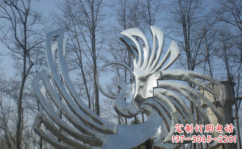 益阳精美的不锈钢凤凰雕塑