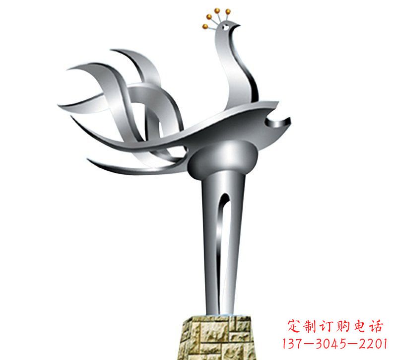 益阳不锈钢凤凰雕塑——精致的艺术之作