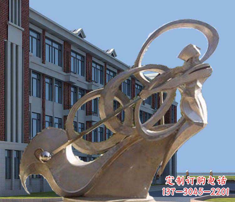 益阳不锈钢制作的高尔夫球人物雕塑