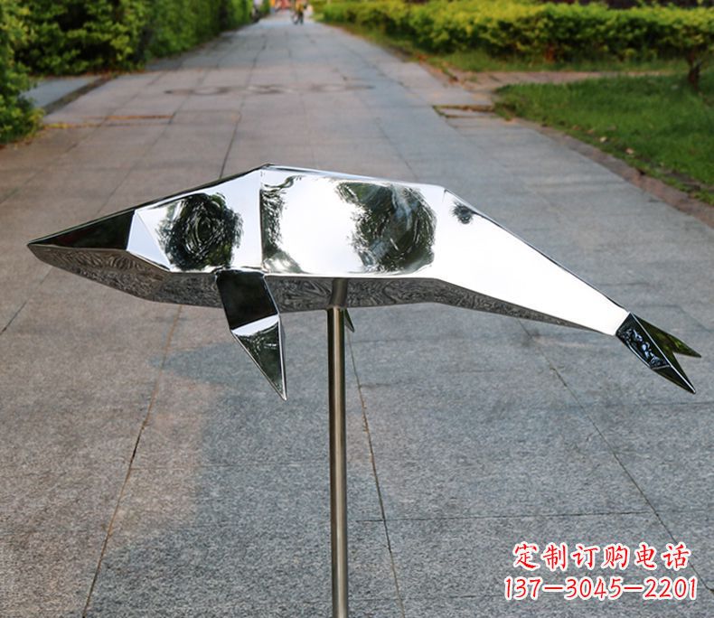 益阳不锈钢海豚雕塑令人惊叹的精致艺术品