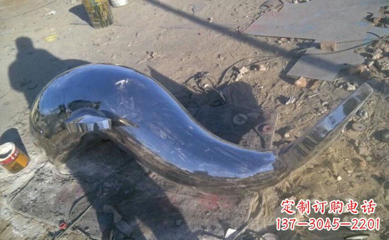 益阳不锈钢海豚雕塑展示优雅美丽