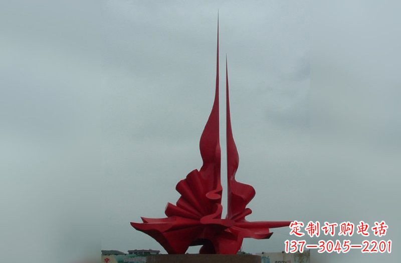 益阳不锈钢抽象火炬雕塑222