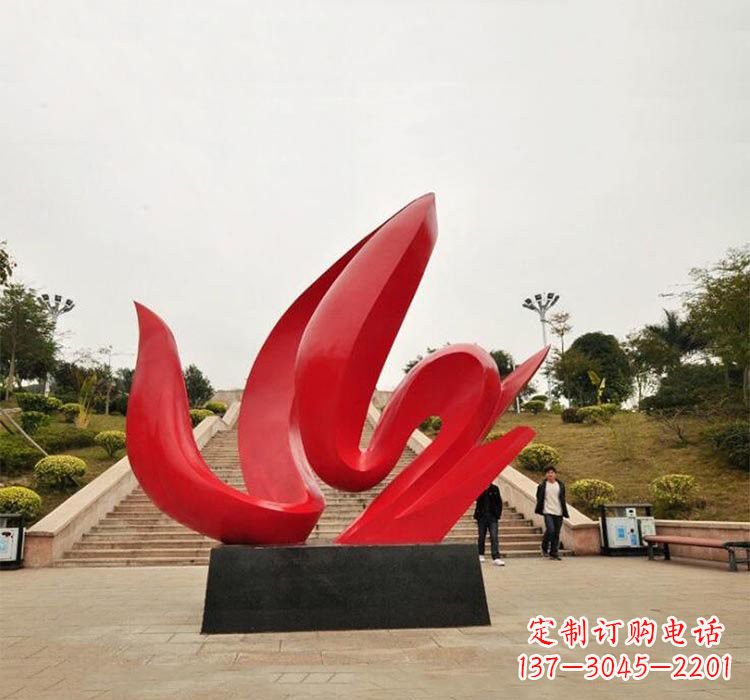 益阳不锈钢抽象火苗雕塑
