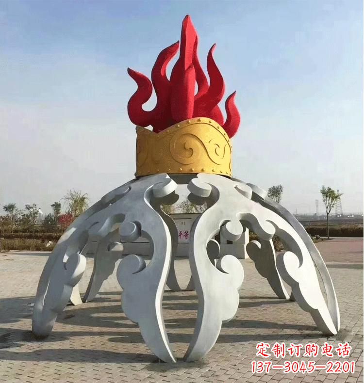 益阳不锈钢抽象景观拱门雕塑
