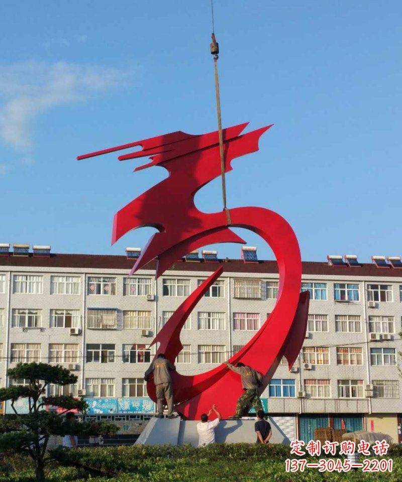 益阳不锈钢龙雕塑展现龙城市景观之美